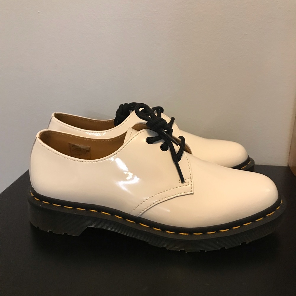 Dr. Martens white women boots size 8 US